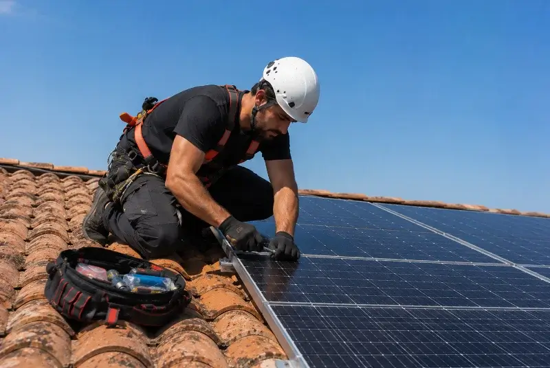 Maintenance et monitoring de panneaux solaires à Port-Sainte-Foy-et-Ponchapt